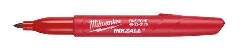 Milwaukee Permanent Marker med fin spids, rød