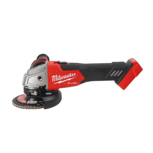 Milwaukee M18 FSAG125X-0X FUEL™ 125 mm Vinkelsliber med låsbar afbryder u/Batteri og Lader