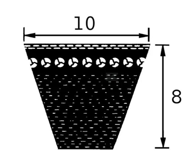 Optibelt AVX10X875 Rem