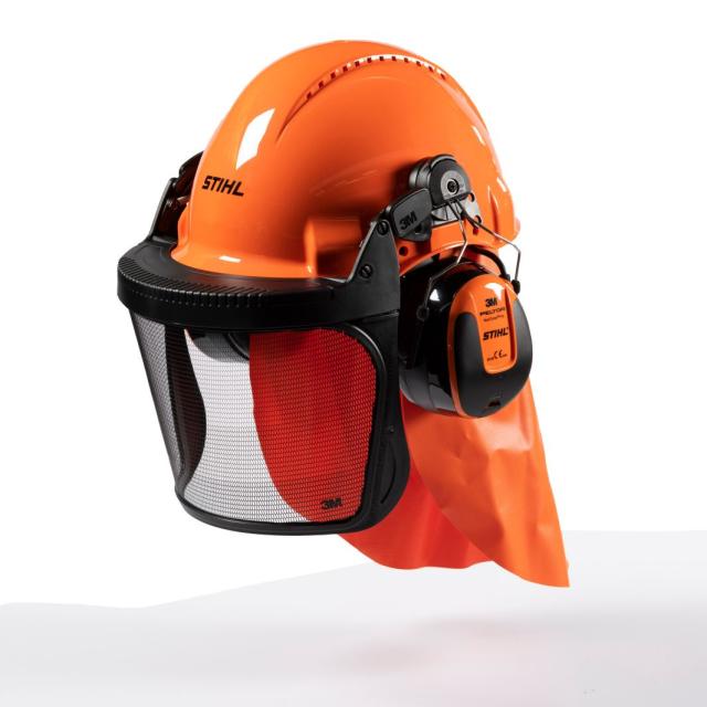 Stihl skovhjelm G3000 med FM radio med jackstik til MP3