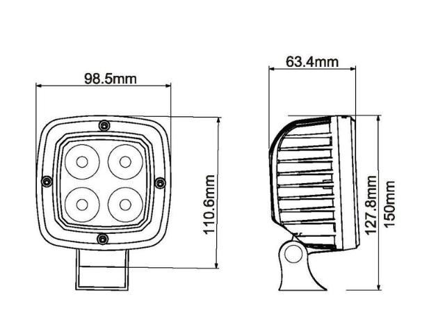 Sparex Arbejdslygte LED 4000lm