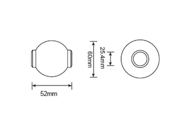 Sparex Topstangskugle Kat. 3/2