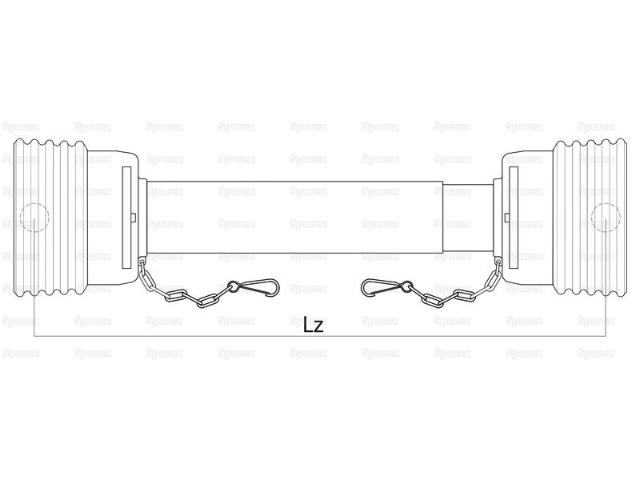 Gardloc PTO beskyttelsesrør 1,5 m