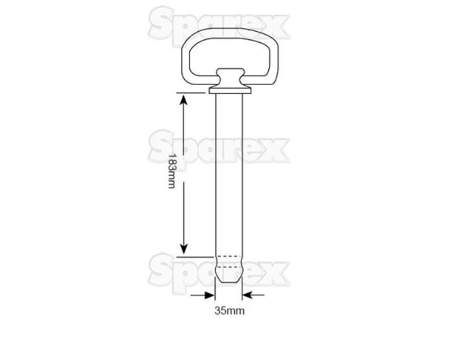 Sparex Trækbolt 35x183mm