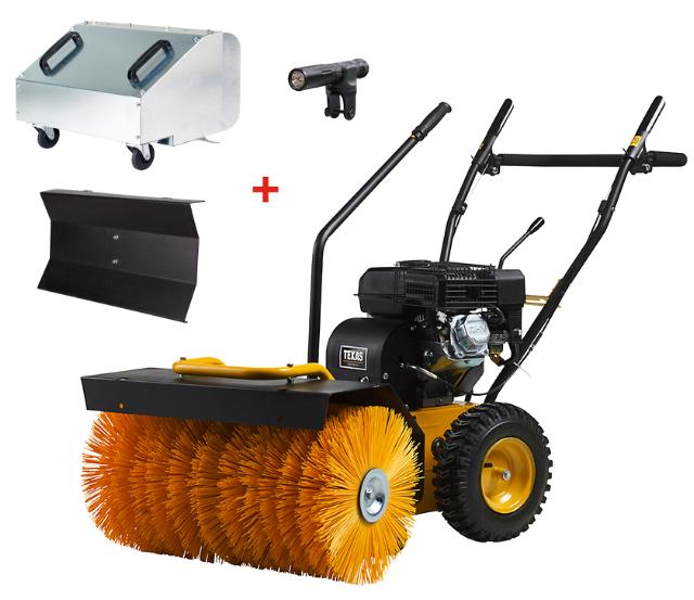 Texas Handy Sweep 690TGE Fejemaskine med elstart inkl. Tilbehør