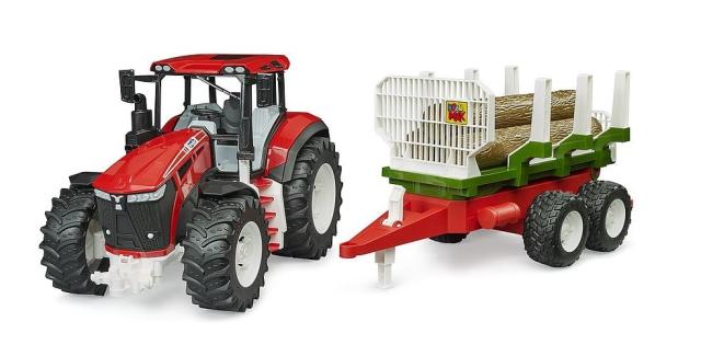 Bruder 03453 Traktor med skovtrailer