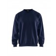 Marineblå Bomulds Sweatshirt Blåkläder