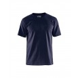 Bomulds T-shirt Marinablå
