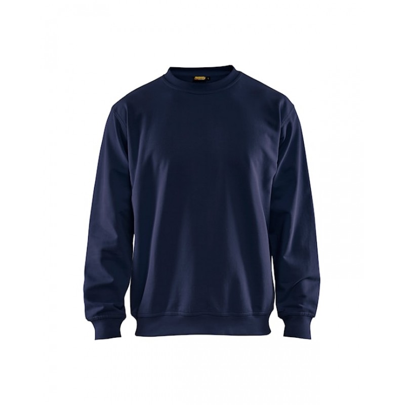 Bomulds Sweatshirt Marineblå