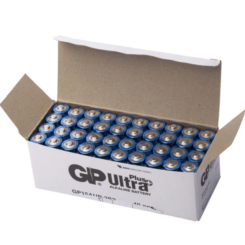 GP Ultra Plus 1,5V batterier LR6 / AA 40 stk pk