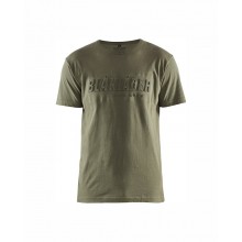 Blåkläder Bomulds T-shirt 3D Efterårs Grøn