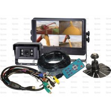 Kamerasystem m/ 20m Kabel, 1 Kamera og 1 Touchskærm Monitor