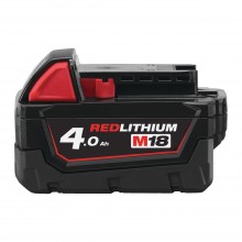 Milwaukee M18 4,0 Ah REDLITHIUM™ batteri for maksimal kraft 